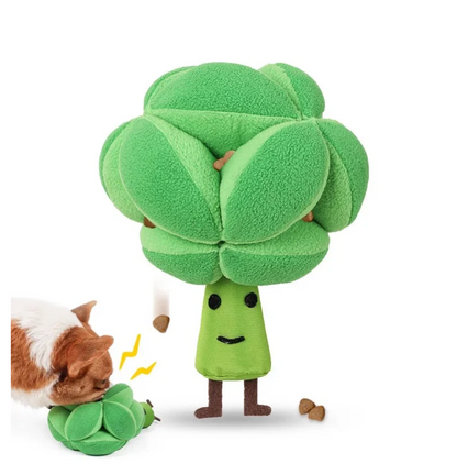 Interactive Broccoli Dog Treat Toy