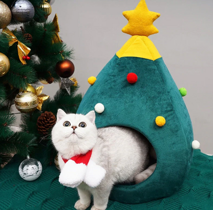 Pet Christmas Tree Bed Orthopedic Dog Cat - Pupporia