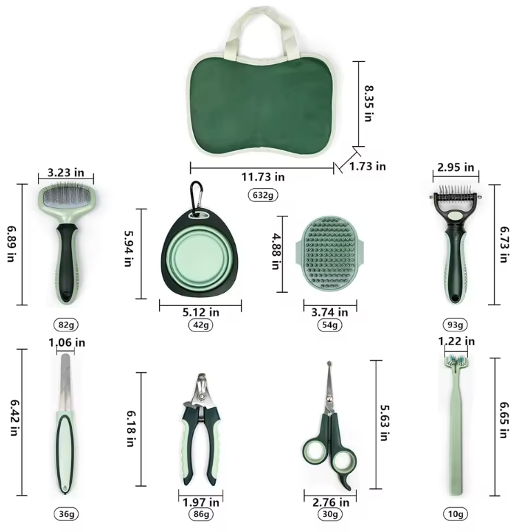 Pet Grooming Kit 8-In-1 Multi Tool