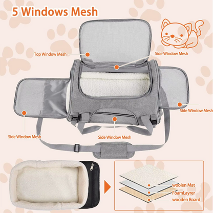 Soft Sided Pet Carrier Bag
