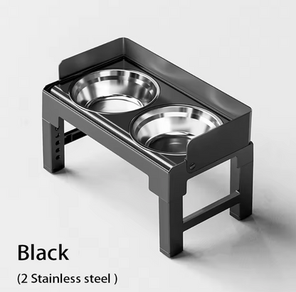 Adjustable Raised Dog Feeder Bowl Set