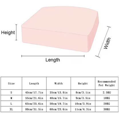 Deluxe Plush Pet Bed Orthopedic