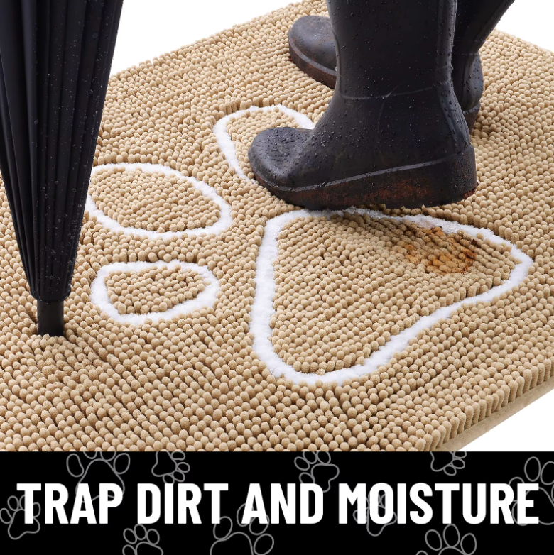 Olanly Chenille Mud Trapper Door Mat -> Chenille Door Mat Mud Trapper