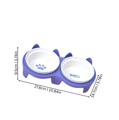 Pet Feeding Station Adjustable Comfort Tilt