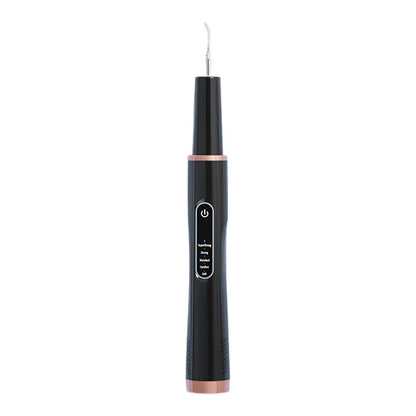 Black and rose gold dog tartar remover on a white background
