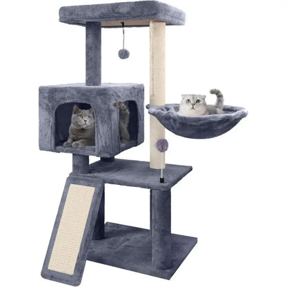 Cat Climbing Tower 88cm Indoor Kitten Condo Hammock - Pupporia