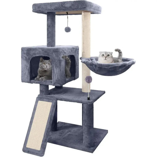Cat Climbing Tower 88cm Indoor Kitten Condo Hammock - Pupporia