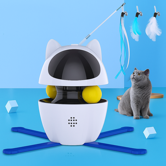 Robotic Cat Toy Moving Feather Teaser - Pupporia