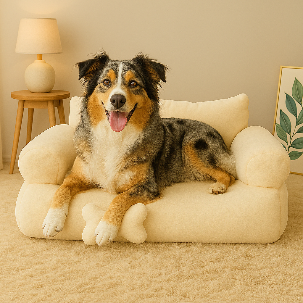 Plush Dog Sofa Comfortable Pet Bed - Pupporia