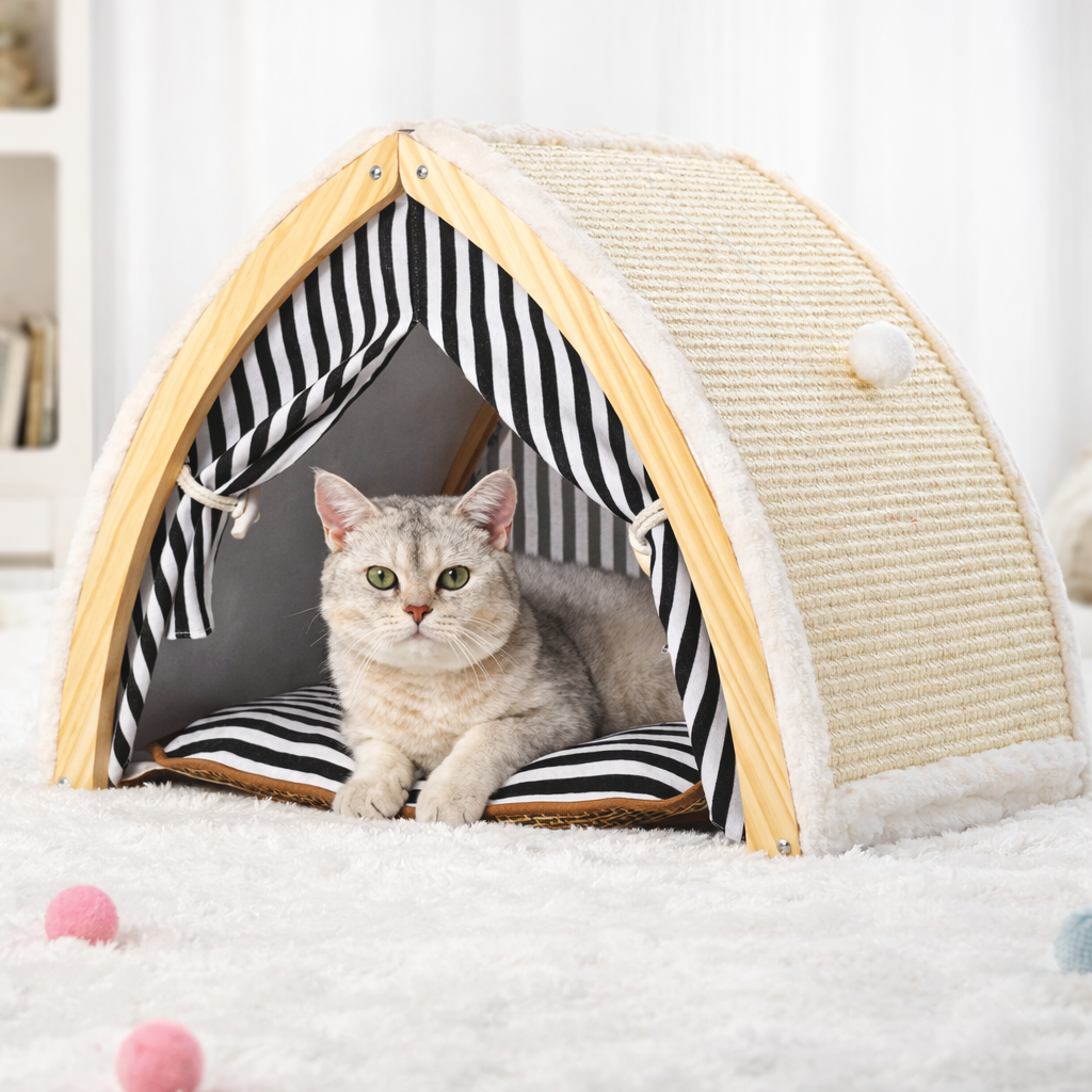 Cat Scratch Bed House - Pupporia
