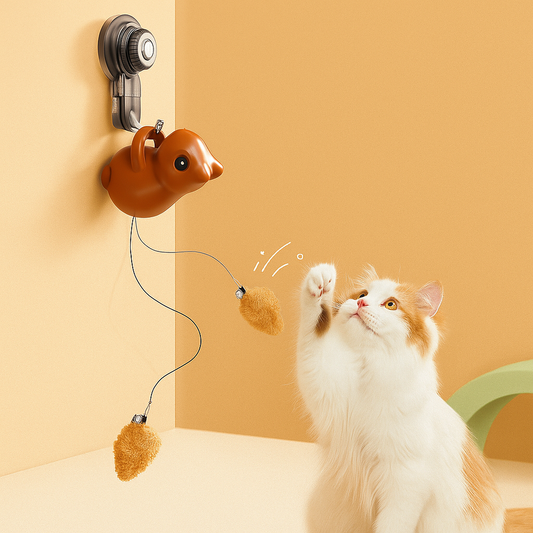 Cat Squirrel Tail Toy Interactive - Pupporia