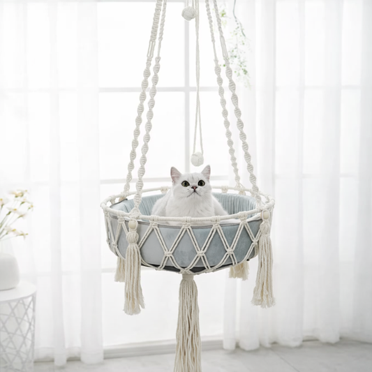 Cotton Hanging Hammock Nest - Pupporia