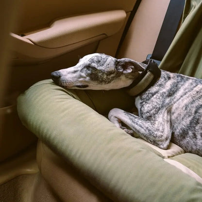 Orthopedic Checkered Dog Car Bed Plush