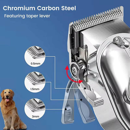 Pet Grooming Trimmer Set Adjustable Blades Quiet
