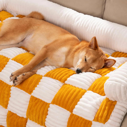 Pet Sofa Cover Soft Plush Small Pet Pillow Included