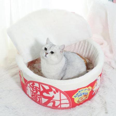 Cat Noodle Bed Soft Plush - Pupporia
