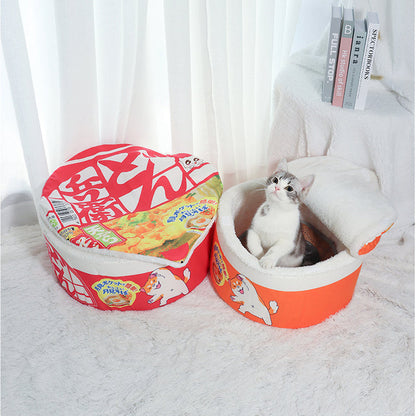 Cat Noodle Bed Soft Plush