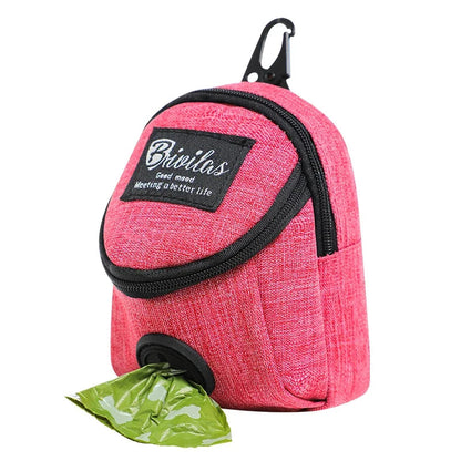 Dog Poop Bag Holder With Treat Pocket