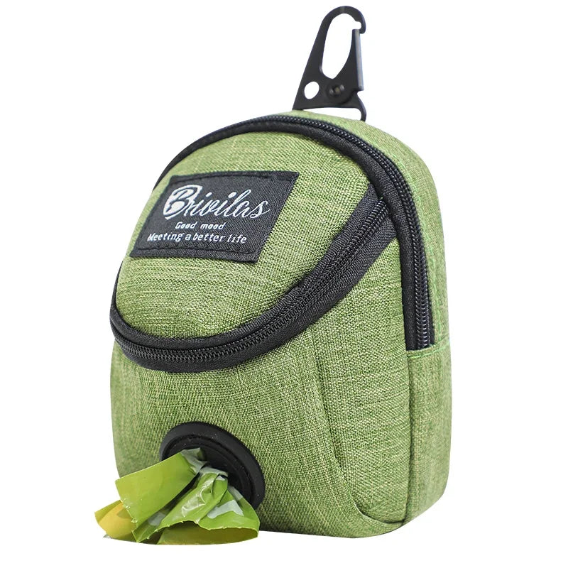Dog Poop Bag Holder With Treat Pocket