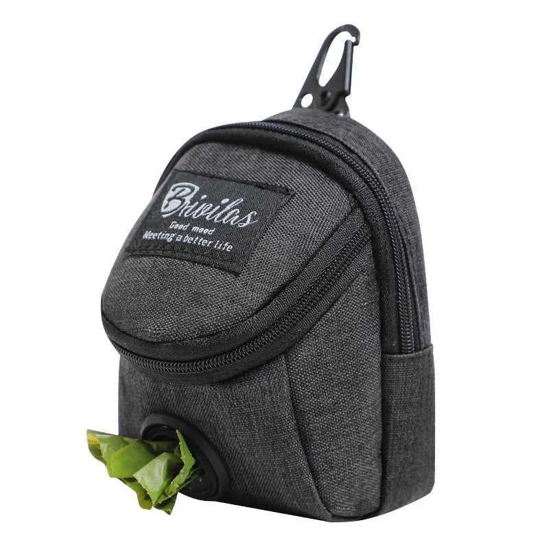 Dog Poop Bag Holder With Treat Pocket