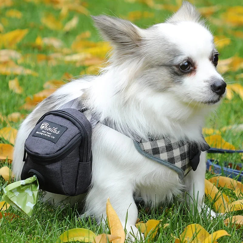 Dog Poop Bag Holder With Treat Pocket
