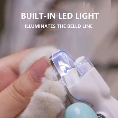 Pet Nail Trimmer With Led Light Safety Guard