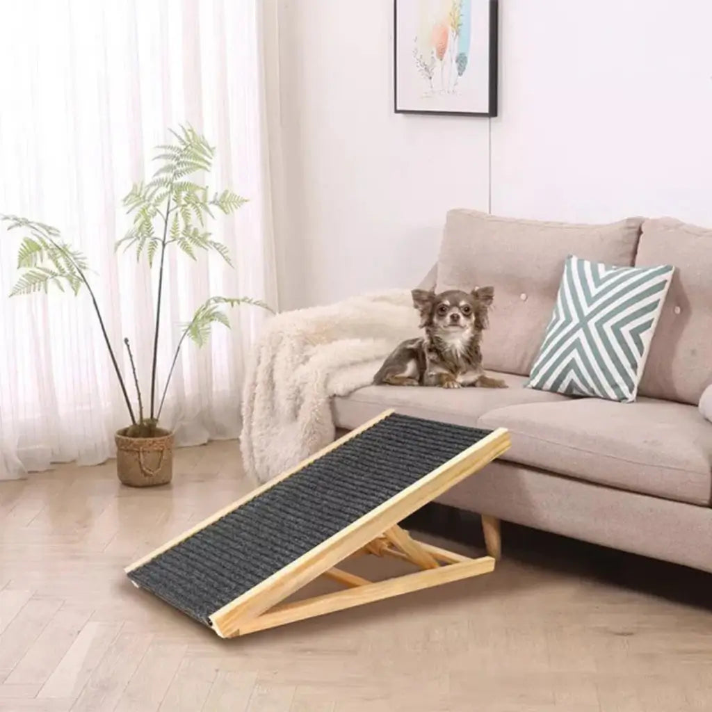 Pet Ramp Wooden Non-Slip Adjustable Foldable - Pupporia