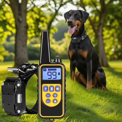Waterproof Dog Training Collar 800m Remote Control 4 Modes - Pupporia