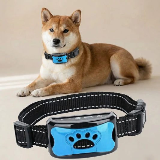 Rechargeable Anti Bark Collar Adjustable Sound Vibration Small Medium - Pupporia