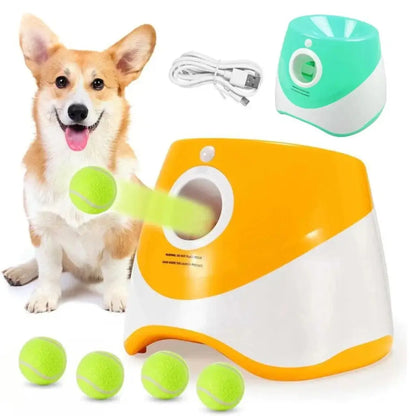 Automatic Dog Ball Launcher Interactive Fetch 3 Range Modes - Pupporia