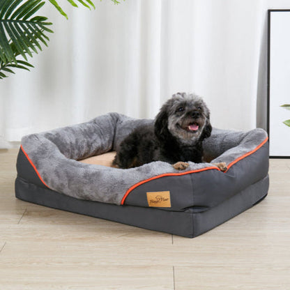 Orthopedic Dog Bed Plush Waterproof Machine Washable