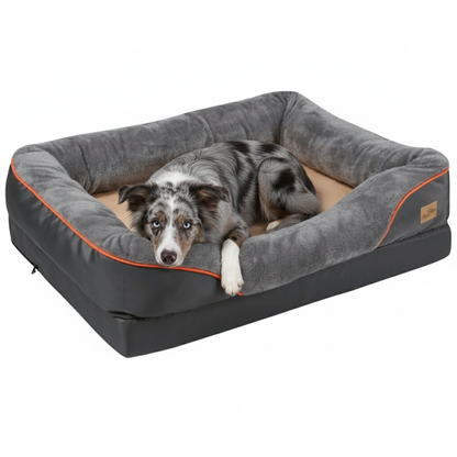Orthopedic Dog Bed Plush Waterproof Machine Washable