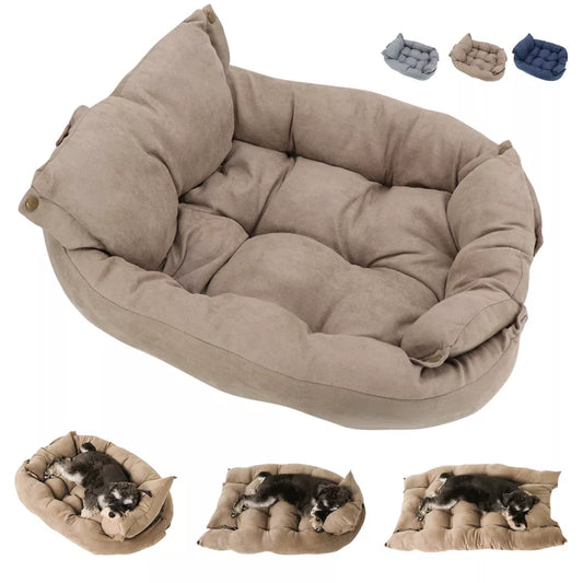 SnuggleNest™ – 3-in-1 Cozy Multifunctional Dog Bed for Ultimate Comfort