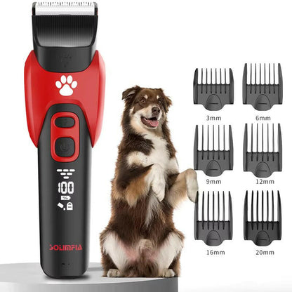 Wireless Pet Grooming Kit Adjustable Combs