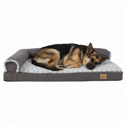 Orthopedic Dog Bed L-Shaped Soft Fleece Large