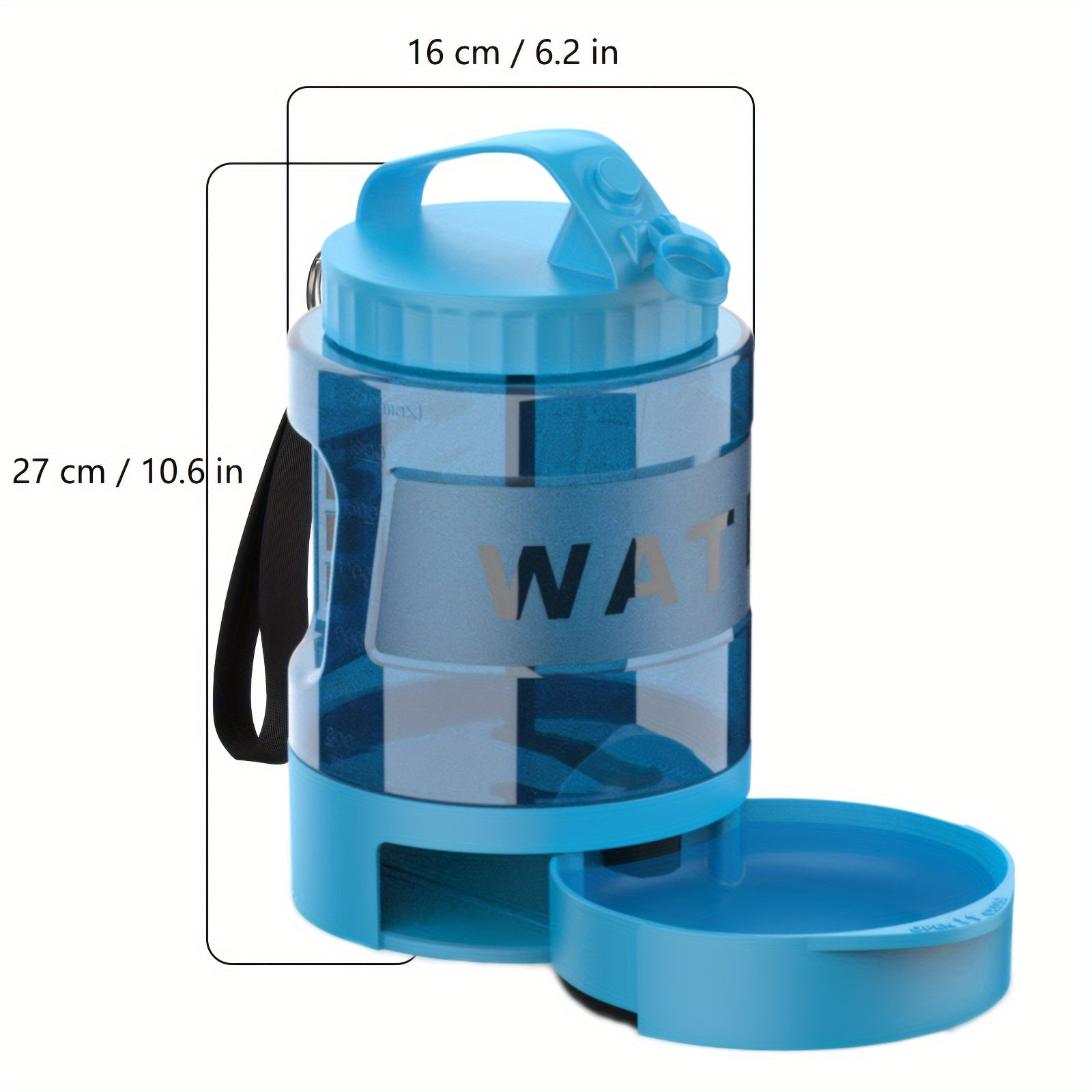 Large Capacity 74oz Dog Water Bottle – Portable Bowl for Outdoor Adventures 3