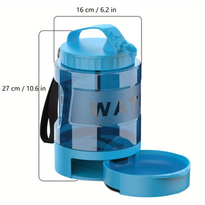 Large Capacity 74oz Dog Water Bottle – Portable Bowl for Outdoor Adventures 3