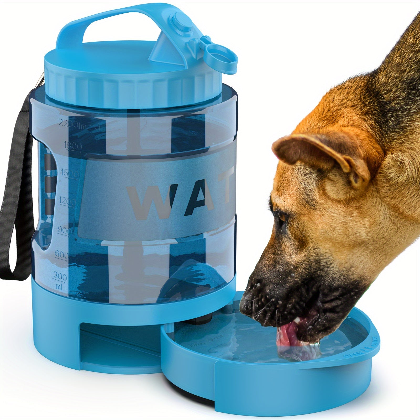 Large Capacity 74oz Dog Water Bottle – Portable Bowl for Outdoor Adventures 4