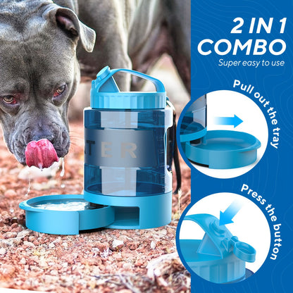 Large Capacity 74oz Dog Water Bottle – Portable Bowl for Outdoor Adventures 5