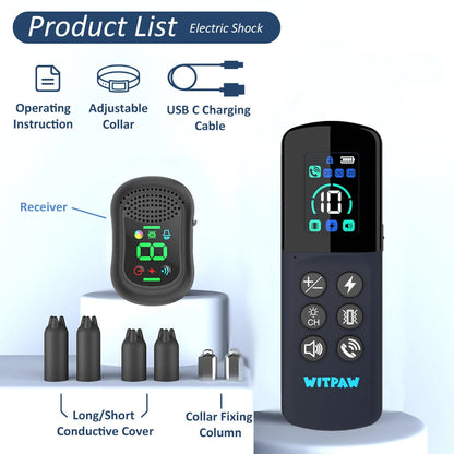 Long Distance Remote Control Dog Training Collar with Voice Call, Safe Shock, Vibration & Beep Warnings 5