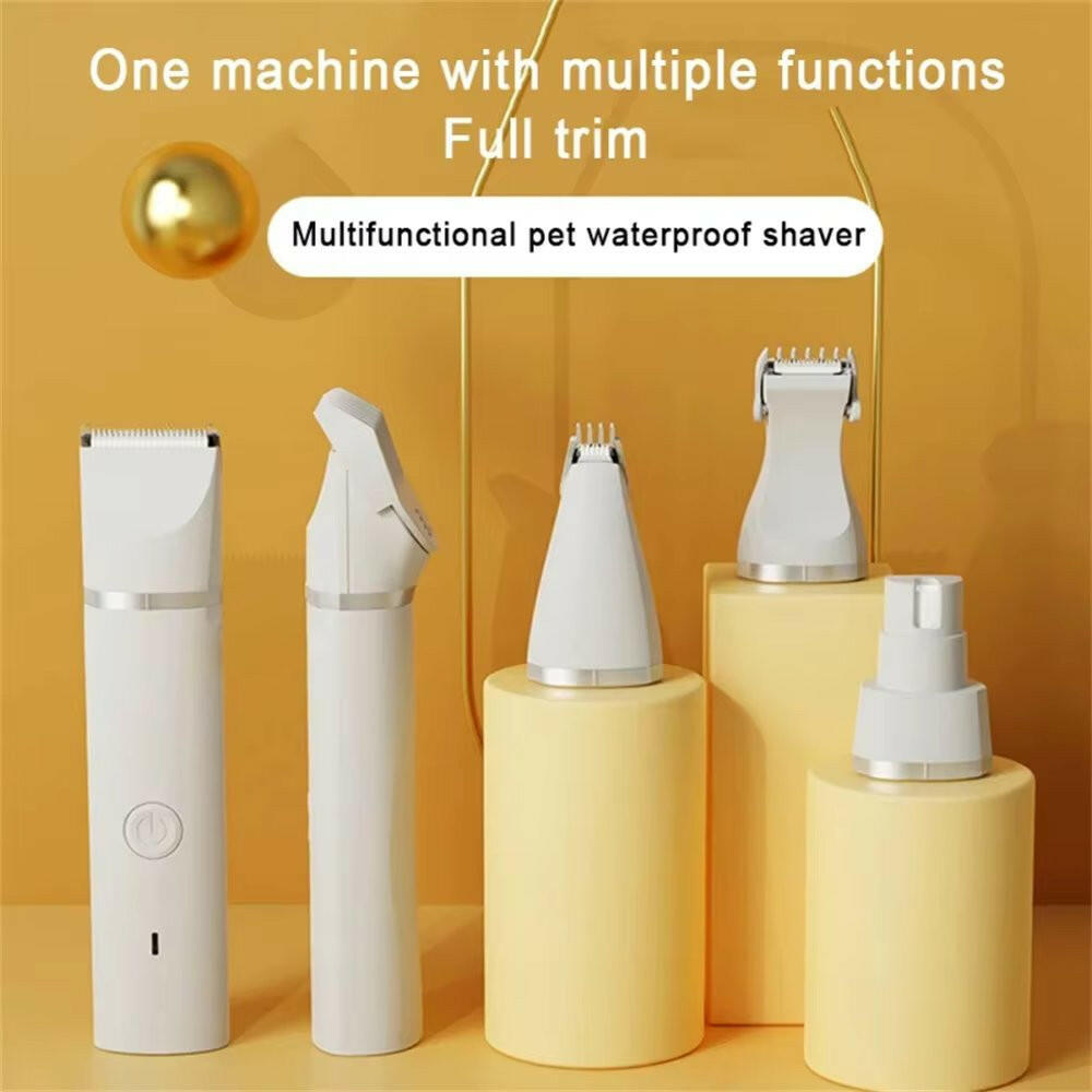 Pet Grooming Clippers 5-in-1 Trimmer Nail File Set