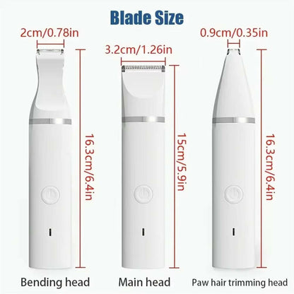 Pet Grooming Clippers 5-in-1 Trimmer Nail File Set