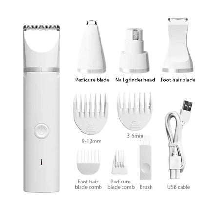 Pet Grooming Clippers 5-in-1 Trimmer Nail File Set