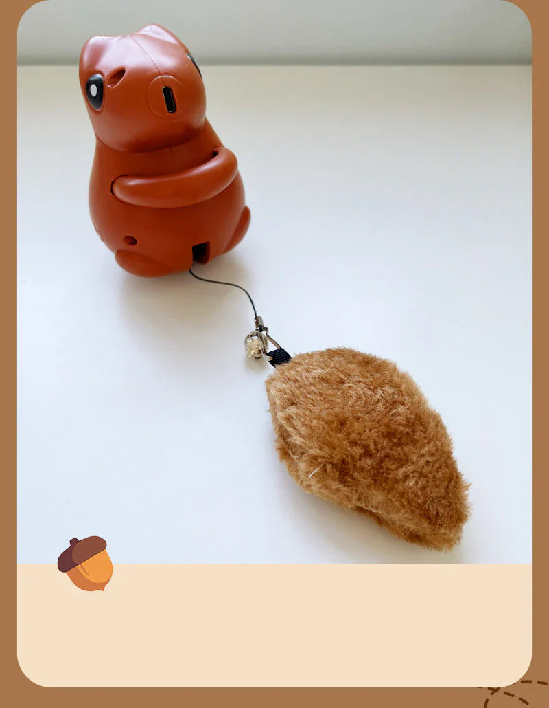Cat Squirrel Tail Toy Interactive