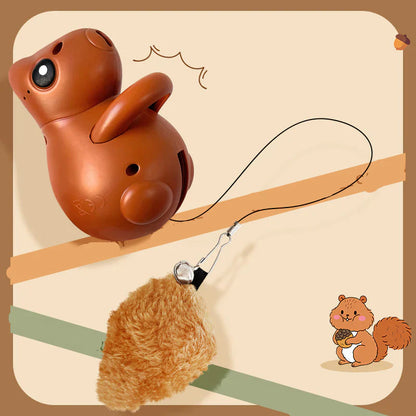 Cat Squirrel Tail Toy Interactive