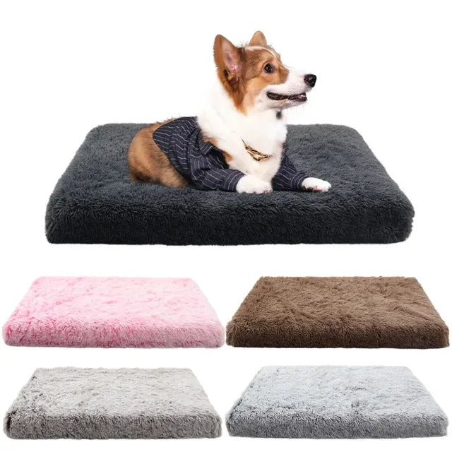 Pet Bed Mattress Soft Plush Removable Cover