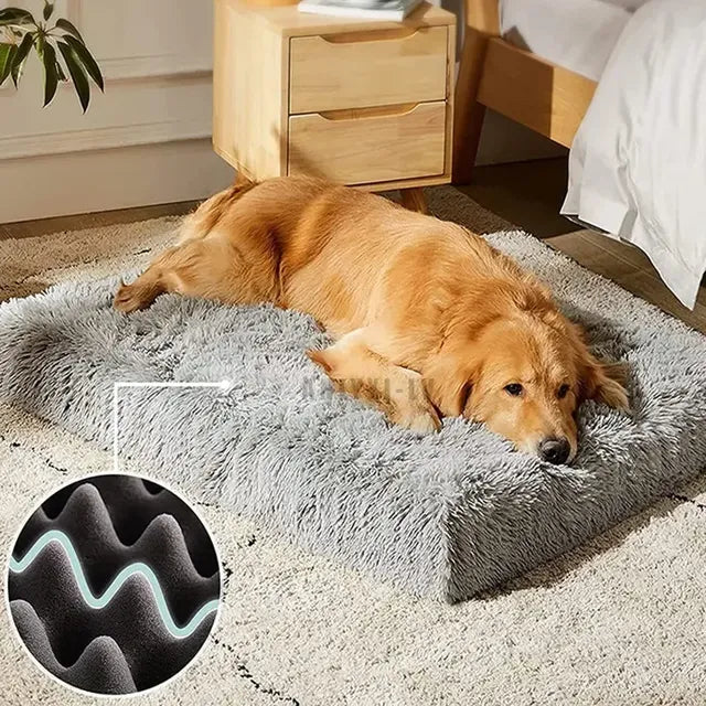 Pet Bed Mattress Soft Plush Removable Cover