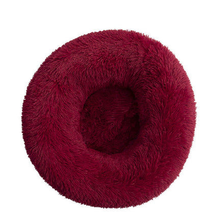 Comfy Dog Bed Donut Shape Removable Cover