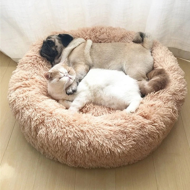 Comfy Dog Bed Donut Shape Removable Cover