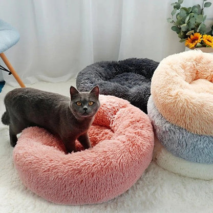 Comfy Dog Bed Donut Shape Removable Cover